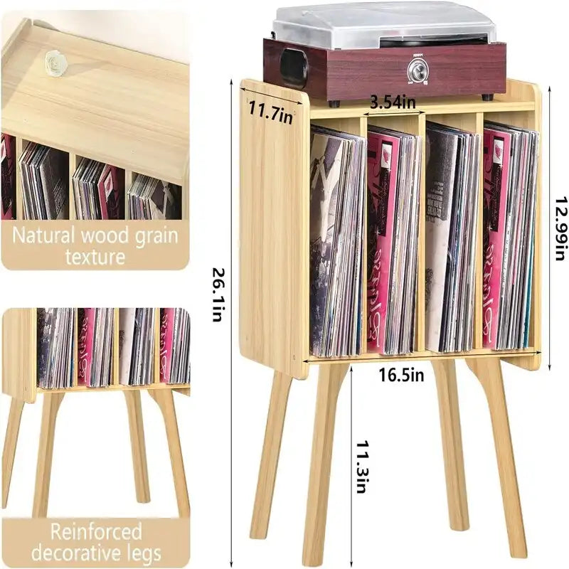 Petit support pour tourne-disque, largeur 11.7 po - 16.5 x 11.7 x 26.1