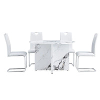Ensemble de table à manger ronde 5 pièces