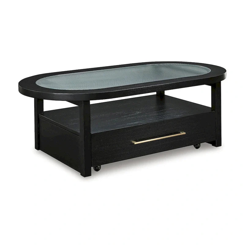 Signature Design by Ashley Winbardi Table basse noire/grise - 52 L x 28 P x 18,25 H