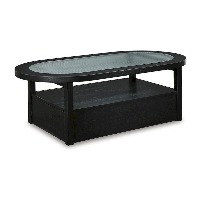 Signature Design by Ashley Winbardi Table basse noire/grise - 52 L x 28 P x 18,25 H