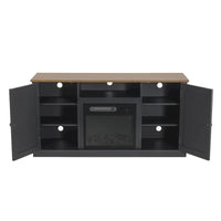 Meuble TV console de 54 po pour téléviseurs jusqu'à 60 po avec cheminée électrique - 54 po de largeur