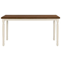 Ensemble de salle à manger classique 6 pièces, table en bois et 4 chaises avec banc