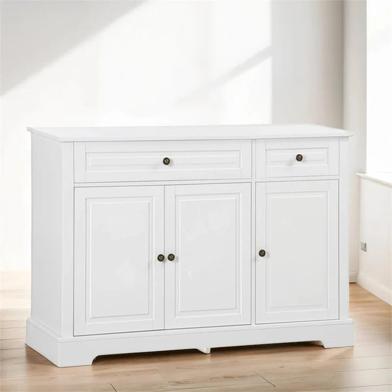 Buffet de cuisine moderne avec 2 tiroirs et étagères réglables