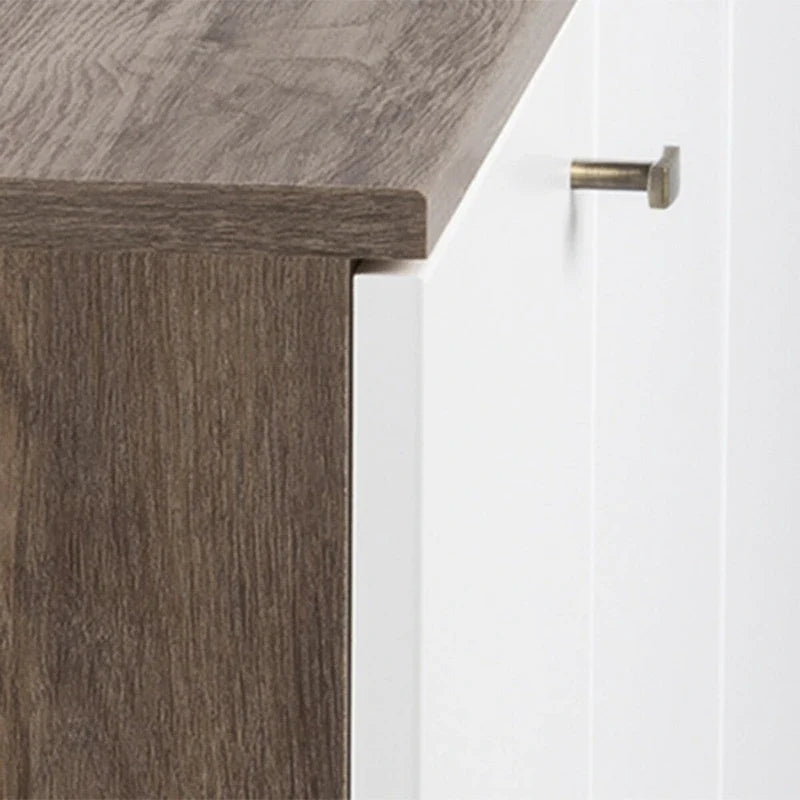Buffet mid-century moderne Prepac Milo à 4 portes - 64 L x 32 H x 16 P