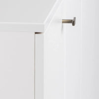 Buffet mid-century moderne Prepac Milo à 4 portes - 64 L x 32 H x 16 P