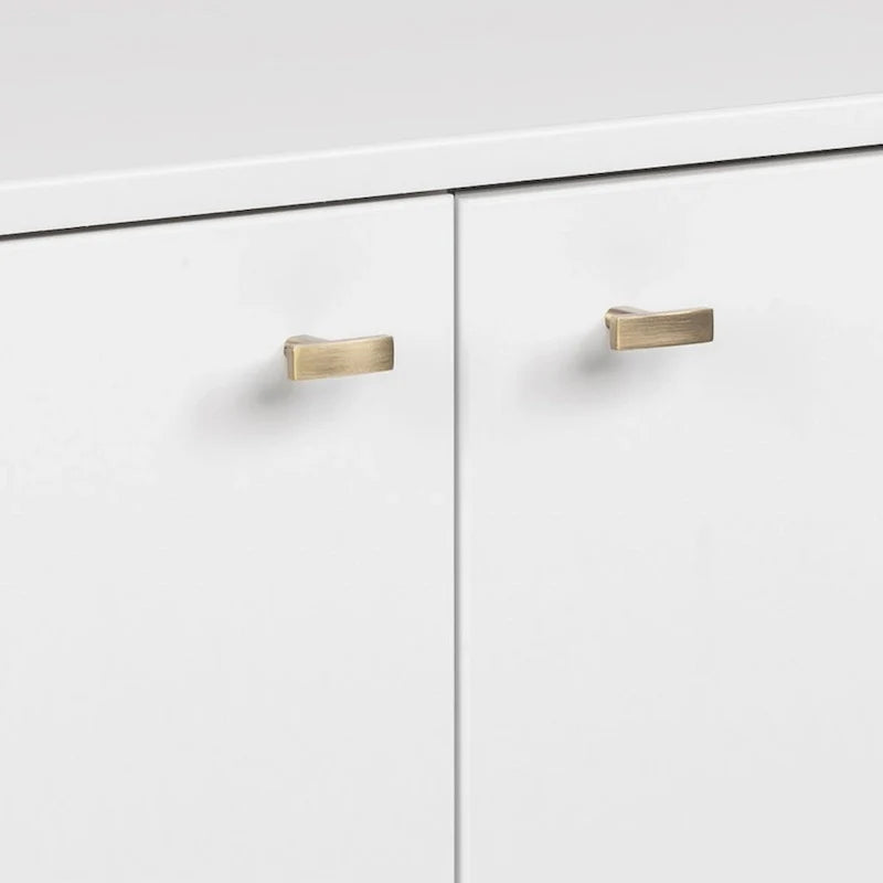 Buffet mid-century moderne Prepac Milo à 4 portes - 64 L x 32 H x 16 P