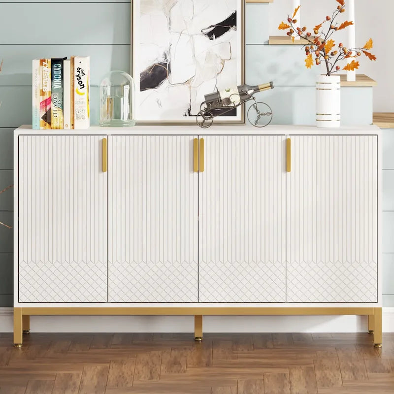 Meuble buffet avec rangement, buffet de 59 po