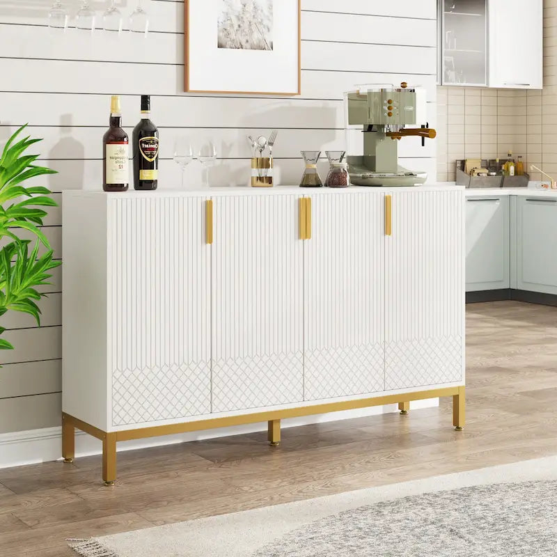 Meuble buffet avec rangement, buffet de 59 po