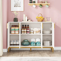 Meuble buffet avec rangement, buffet de 59 po