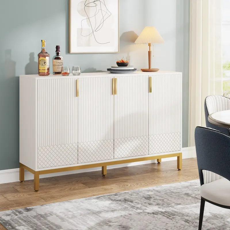 Meuble buffet avec rangement, buffet de 59 po