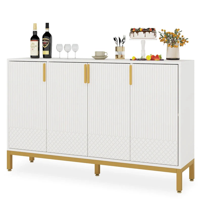 Meuble buffet avec rangement, buffet de 59 po