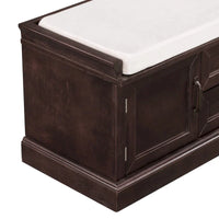 Banc de rangement avec 2 tiroirs et 2 armoires