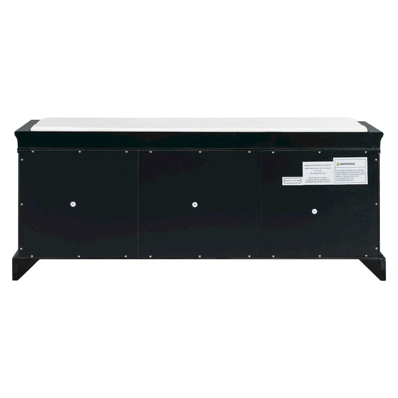 Banc de rangement avec 2 tiroirs et 2 placards