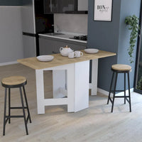 Table pliante à abattants gain de place au design compact