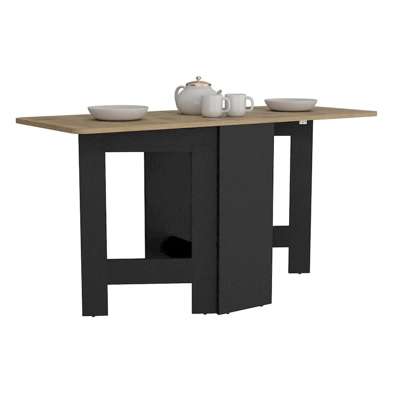 Table pliante à abattants gain de place au design compact