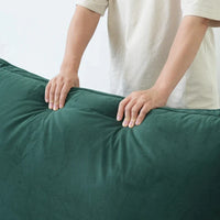 Canapé sectionnel modulable, canapé en velours 162.98 en forme de L avec ottoman