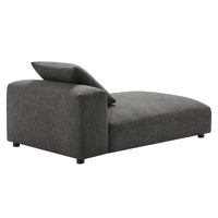 Solace Méridienne modulable rembourrée en tissu sans accoudoirs