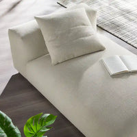 Solace Méridienne modulable rembourrée en tissu sans accoudoirs
