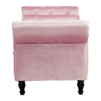 Banc coffre de rangement multifonctionnel traditionnel en velours Xanthia avec oreiller par Christopher Knight Home