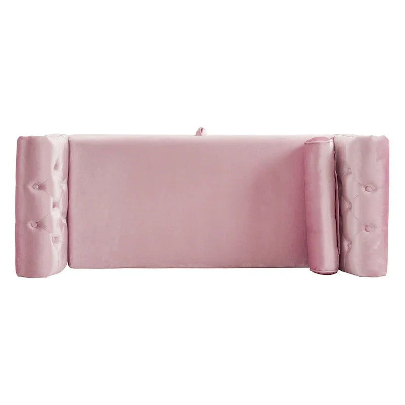 Banc coffre de rangement multifonctionnel traditionnel en velours Xanthia avec oreiller par Christopher Knight Home