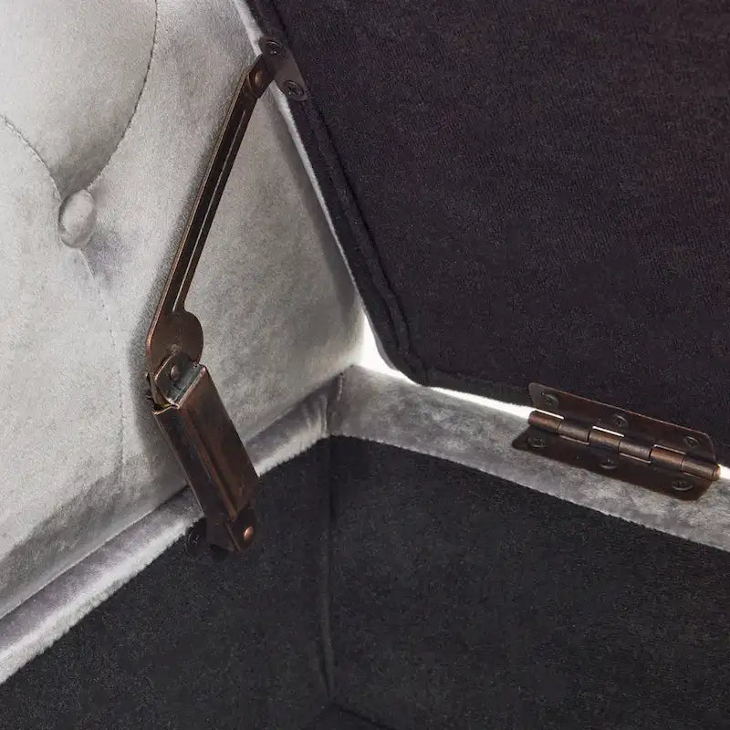 Banc coffre de rangement multifonctionnel traditionnel en velours Xanthia avec oreiller par Christopher Knight Home
