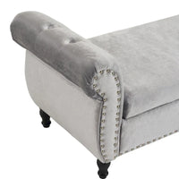 Banc coffre de rangement multifonctionnel traditionnel en velours Xanthia avec oreiller par Christopher Knight Home