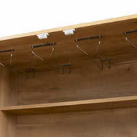 Buffet avec casiers à vin et porte-verres pour couloirs, salons