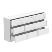 Meuble de rangement blanc polyvalent - Parfait pour chambre, cuisine et salon