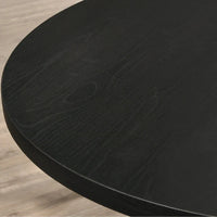 Ensemble de salle à manger rond 5 pièces Roundhill Furniture Banff, table ronde à traverse croisée avec 4 chaises capitonnées