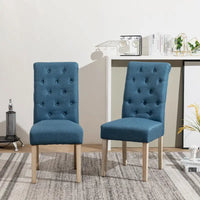 Ensemble de salle à manger rond 5 pièces Roundhill Furniture Banff, table ronde à traverse croisée avec 4 chaises capitonnées