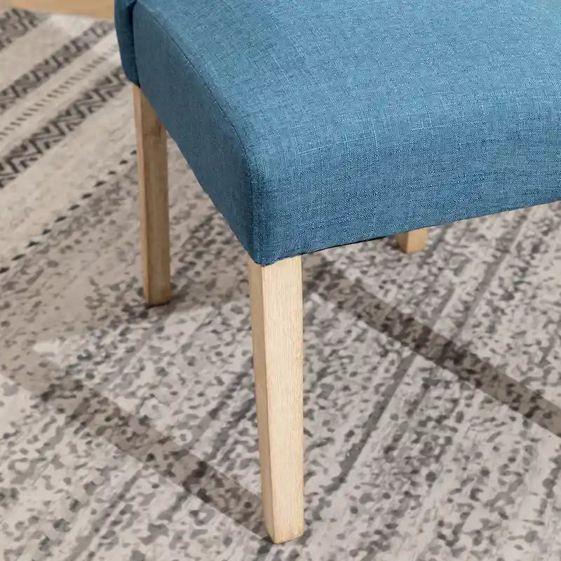 Ensemble de salle à manger rond 5 pièces Roundhill Furniture Banff, table ronde à traverse croisée avec 4 chaises capitonnées