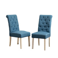 Ensemble de salle à manger rond 5 pièces Roundhill Furniture Banff, table ronde à traverse croisée avec 4 chaises capitonnées