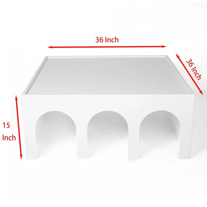 Étagère à livres et table basse multifonctionnelles à 4 niveaux blanches, étagère à livres créative, étagères de rangement minimalistes