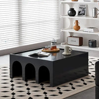 Bibliothèque et table basse multifonction à 4 niveaux blanche, meuble créatif, bibliothèque au sol minimaliste, étagères de rangement