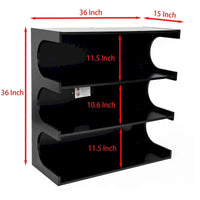 Bibliothèque et table basse multifonction à 4 niveaux blanche, meuble créatif, bibliothèque au sol minimaliste, étagères de rangement