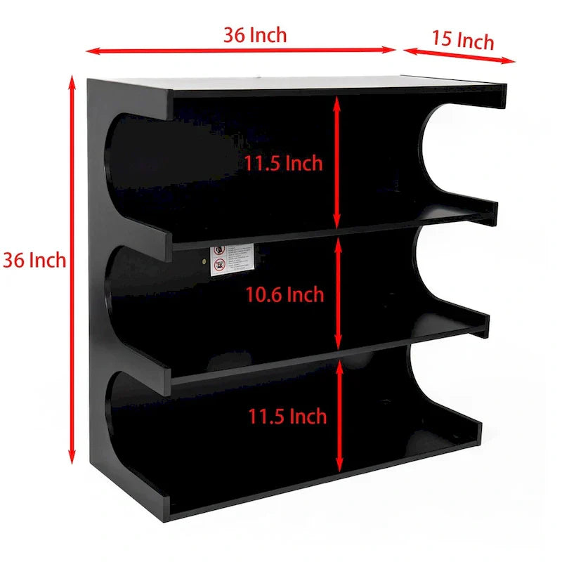 Bibliothèque et table basse multifonction à 4 niveaux blanche, meuble créatif, bibliothèque au sol minimaliste, étagères de rangement