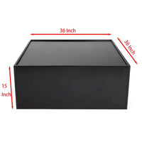 Bibliothèque et table basse multifonction à 4 niveaux blanche, meuble créatif, bibliothèque au sol minimaliste, étagères de rangement