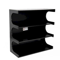 Bibliothèque et table basse multifonction à 4 niveaux blanche, meuble créatif, bibliothèque au sol minimaliste, étagères de rangement