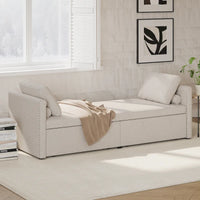 Méridienne moderne lit de repos petit lit de repos simple avec 2 tiroirs, sans matelas requis, parfait pour salons & bureau à domicile