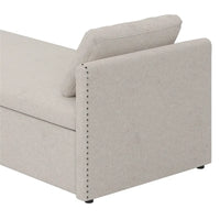 Méridienne moderne lit de repos petit lit de repos simple avec 2 tiroirs, sans matelas requis, parfait pour salons & bureau à domicile
