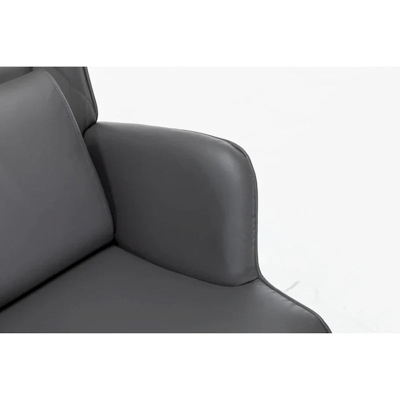 Fauteuil à bascule, fauteuil coulissant, fauteuil d'appoint à bascule avec coussin lombaire et ottoman pour chambre de bébé/salon/chambre