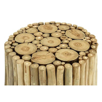 Table d'appoint latérale artisanale en teck avec design en grappe de bâtons - Marron - Roche River Decor