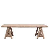 63 Table Basse Rimini Longue Noyer Naturel Vieilli