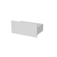 Console TV contemporaine - Armoire de rangement, meuble multimédia blanc