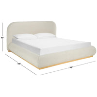 SAFAVIEH Couture Jennabryanna - Lit en tissu bouclé