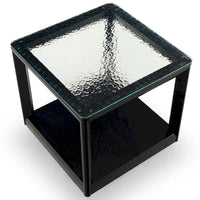 SAFAVIEH Couture Benecarlo table d'appoint à dessus en verre - 22Lx22Px21H