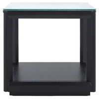 SAFAVIEH Couture Benecarlo table d'appoint à dessus en verre - 22Lx22Px21H