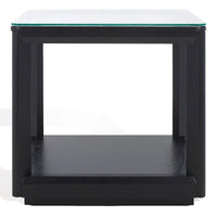 SAFAVIEH Couture Benecarlo table d'appoint à dessus en verre - 22Lx22Px21H