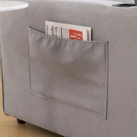 Canapé Futon Rembourré Oaks Aura avec Canapé-Lit Escamotable, Choix Multicolore, Causeuse Capitonnée Pliable avec Porte-Gobelet