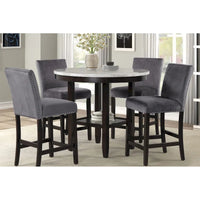 New Classic Furniture Reginald Ensemble de comptoir rond 5 pièces